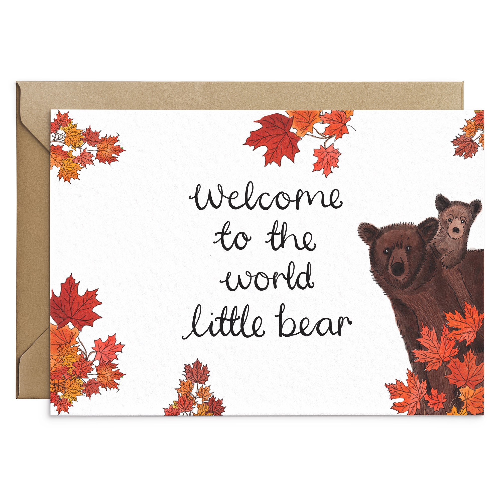 Welcome To The World Little Bear - New Baby Card - Poppins & Co.