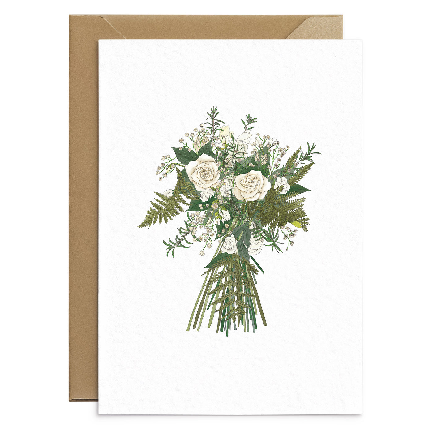 Winter Flora Bouquet Card - Poppins & Co.