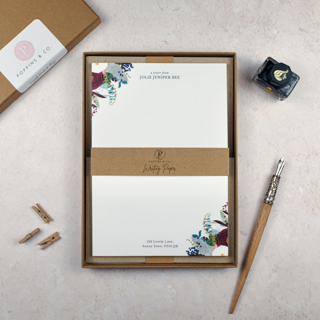 Letter Paper Stationery Set Stationary Paper And Envelopes Set,