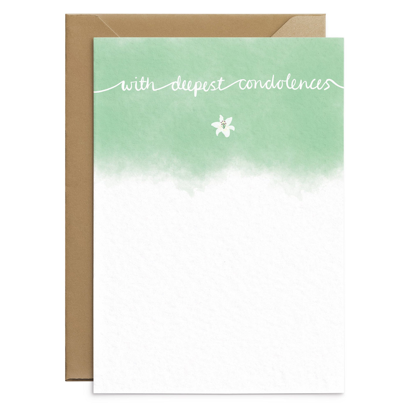 With Deepest Condolences - Sympathy Card - Poppins & Co
