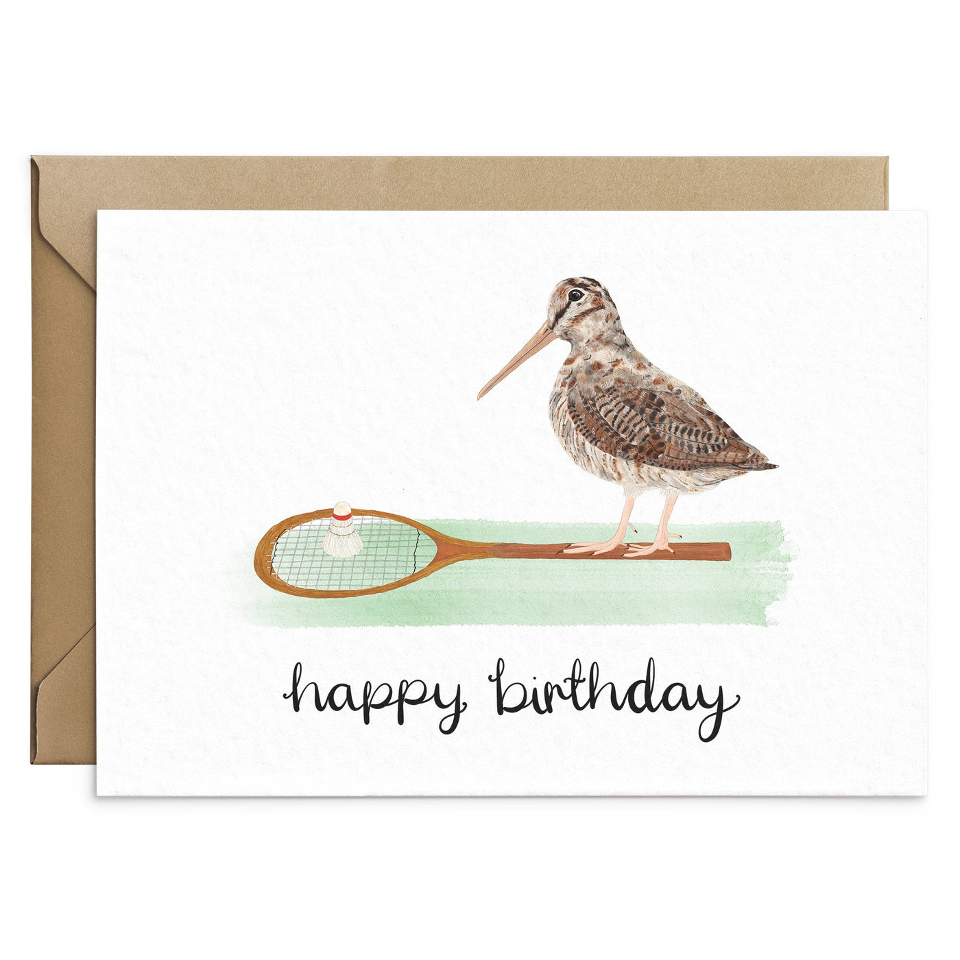 Funny Woodcock Birthday Card - Poppins & Co.
