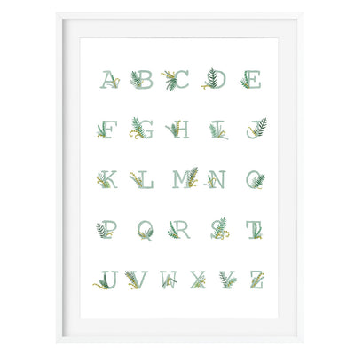 Woodland Nursery Alphabet Print - Poppins & Co.