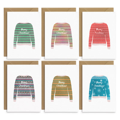 Xmas Jumpers Christmas Cards Set - Poppins & Co.
