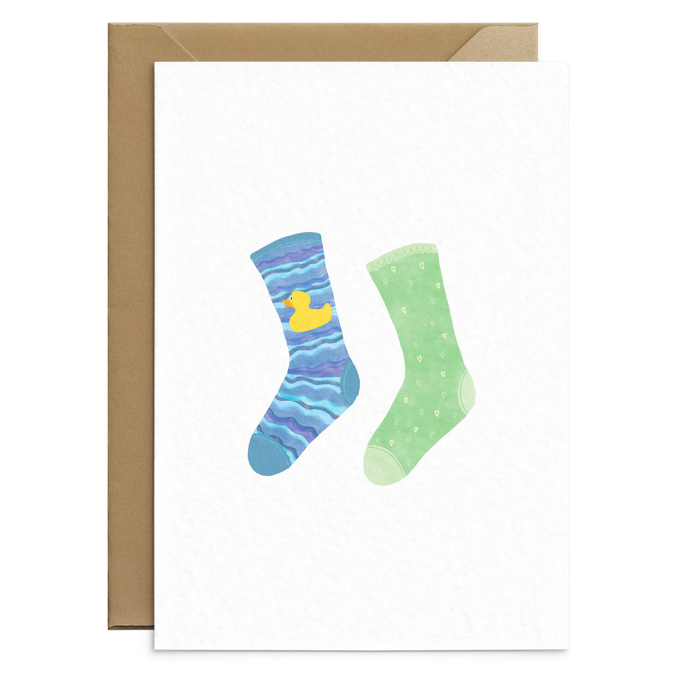 Odd Socks Card Duck Card - Poppins & Co.